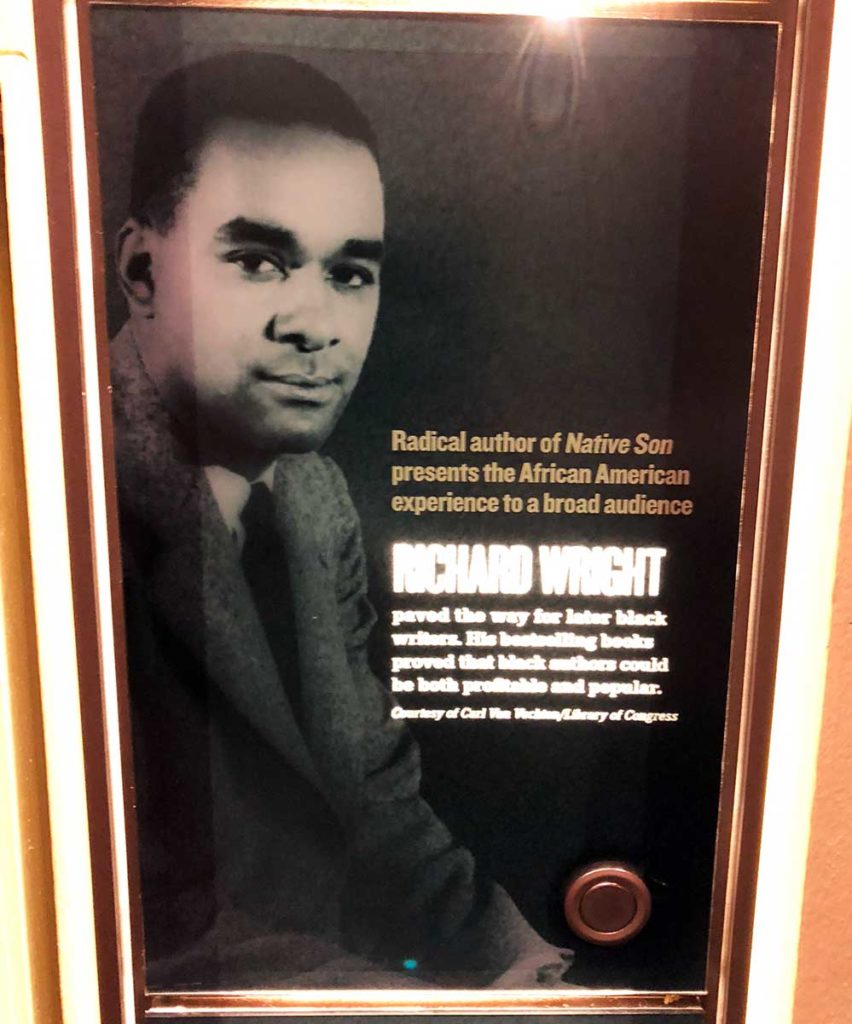 Panel on Richard Wright, from the National Civil Rights Museum in Memphs, TN. Photo by K. Jacobs