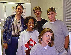 SHS students discuss their projects at Showcase. 1997