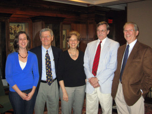 Kathy Jacobs, Noel Polk, Nancy Jacobs, writer Howard Bahr, and Paul Jacobs in 2008.