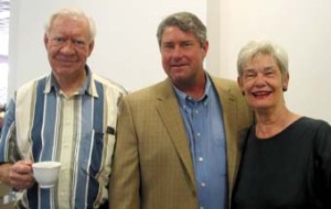 Price Caldwell, Neil White, and Alice Carol Caldwell. Photo by Nancy Jacobs