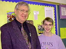 Author Price Caldwell and William Cloutman (SHS), Photo by Nancy Jacobs