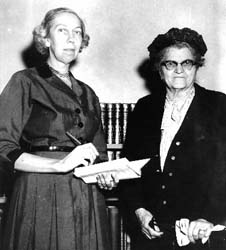 Eudora Welty and Katherine Bellamann, Photo by Dr. Harry Bayne