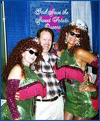 Bill Fitzhugh with the Sweet Potato Queens, photo courtesy of the author