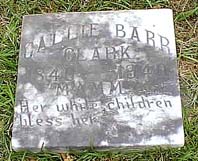 Gravestone for Callie Barr Clark, the model for Dilsey in The Sound and the Fury. Photo by N. Jacobs