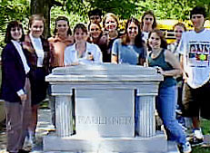 Starkville High students visit Oxford, MS, and William Faulkner's grave. 