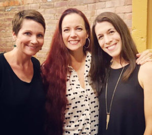 Poets left to right: Maggie Smith, Beth Ann Fennelly, and Catherine Pierce. Photo by Mallory Lovejoy. 2017