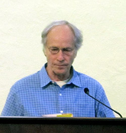 Richard Ford reading from Canada. Photo by Nancy Jacobs
