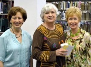 Nancy Jacobs, Carolyn Haines and Sue Minchew in April, 2015. Photo by Paul F. Jacobs