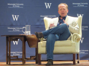 Matthew Guinn answers questions at Welty symposium. Photo by Nancy Jacobs