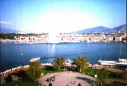 Clarissa McNair's scene at the Beau Rivage in Geneva while writing A Flash of Diamonds. Photo from author's collection