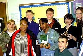 Eleventh grade SHS English class with author Nancy Verhoek-Miller