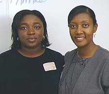 Poet Kim Thomas and SHS teacher and Mississippi writer Anne Smith. Photo by N. Jacobs