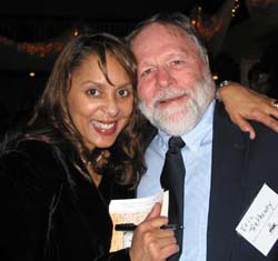 Natasha Trethewey with her father, poet Eric Trethewey, at 2008 Mississippi Governor's Awards for Excellence in the Arts. Photo by Nancy Jacobs