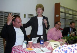 St. John with Emily Jones, John Edge, and Malcolm White on a panel for Southern foods, Starkville Reads, To Kill a Mockingbird panel.