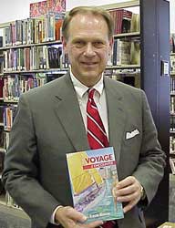 Sheldon Webster at the Starkville Public Library, March, 2000 Photo by N. Jacobs