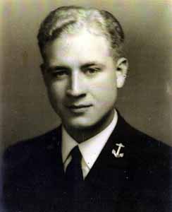 Wirt Williams at the time he was commissioned an ensign in the United States Navy during World War II. He later retired as a Lt. Commander in the Naval Reserve. Photo courtesy of Williams' sister Catherine Williams Graves