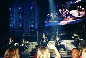 NSYNC in Jackson, Sept., 1999.  Photo by Merry Love Bishop