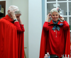 The King sisters prepare for a show. Photo by Nancy Jacobs