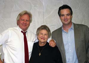 From left to right: Bill Dunlap, Nelle Elam, and Bill Andrews Photo by Nancy N. Jacobs
