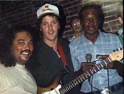 Photo left courtesy of Fish Mitchie-- Duff Dorrough (center) and (right) Mississippi musician Willie Foster.