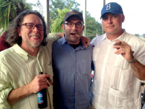 Authors Tom Franklin, William Boyle, and Ace Atkins. Photo courtesy of Ace Atkins (2018)