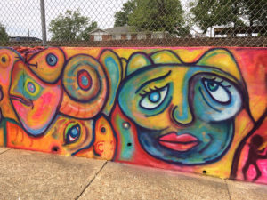 Brightly Colored Wall Mural in Starkville, MS